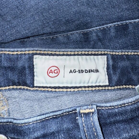 AG Adriano Goldschmied The Prima Ankle Cigarette Leg Jeans Size 30R Stretch Blue - Picture 15 of 16